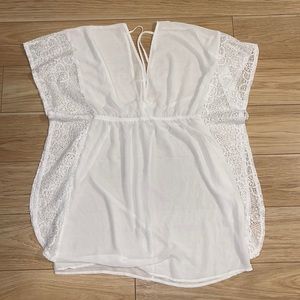 Xhiliration White Swim Cover Up TBD